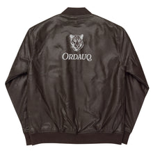 Load image into Gallery viewer, Leather Bomber Jacket