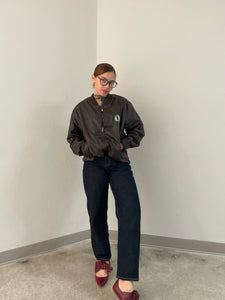Leather Bomber Jacket